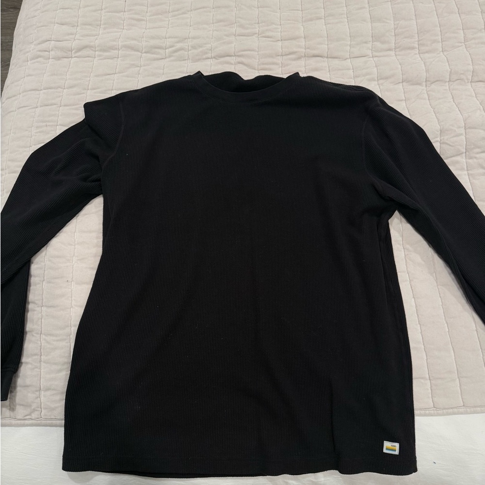 Vuori Thermal Black LS Tee